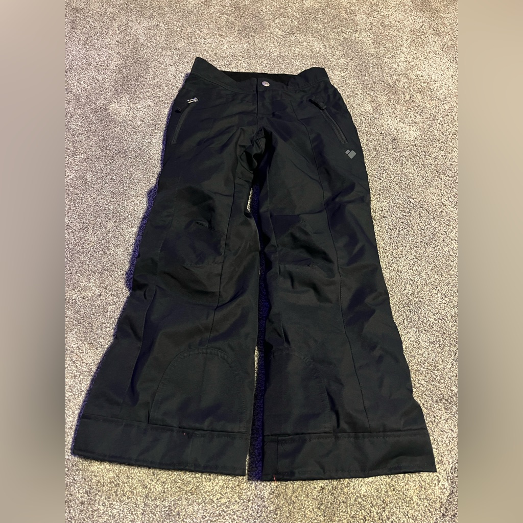 Obermeyer Unisex Black Ski Pant 8y With Extended Wear System